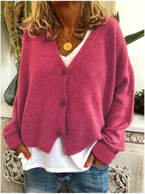 Women's Button-Front Knit Cardigan | Winter