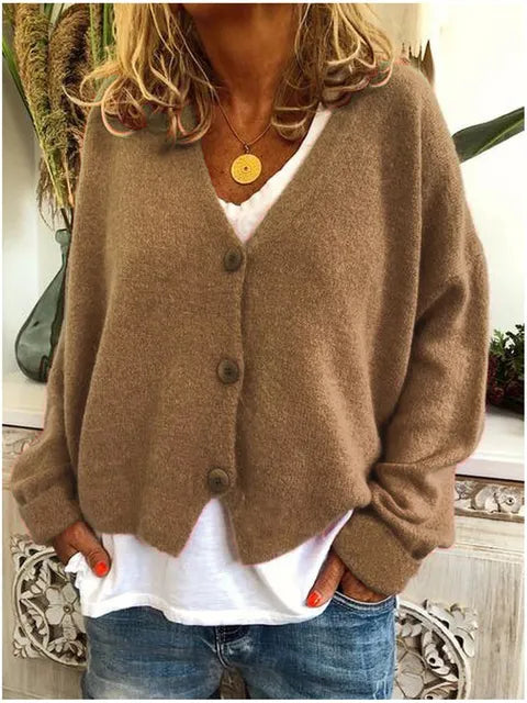 Women's Button-Front Knit Cardigan | Winter