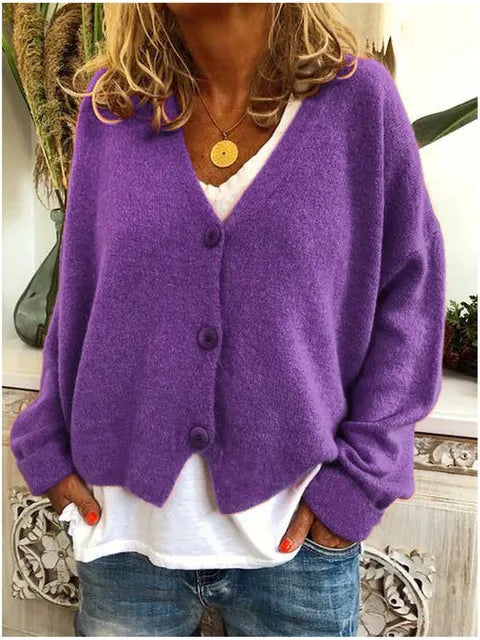 Women's Button-Front Knit Cardigan | Winter