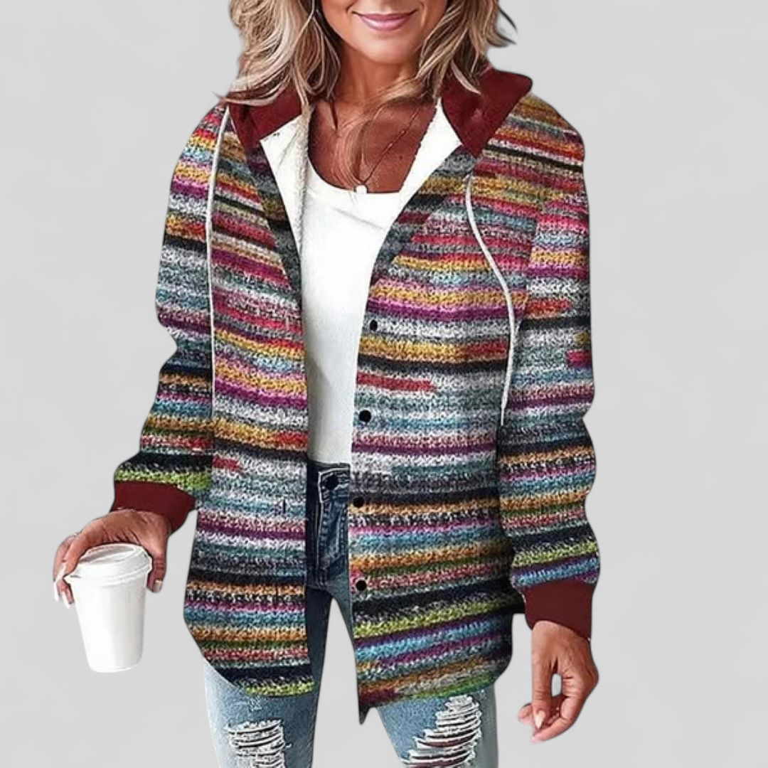Women's Plaid Shirt Jacket | Hooded