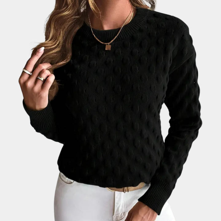 Women’s Cable Knit Jumper | Crew Neck