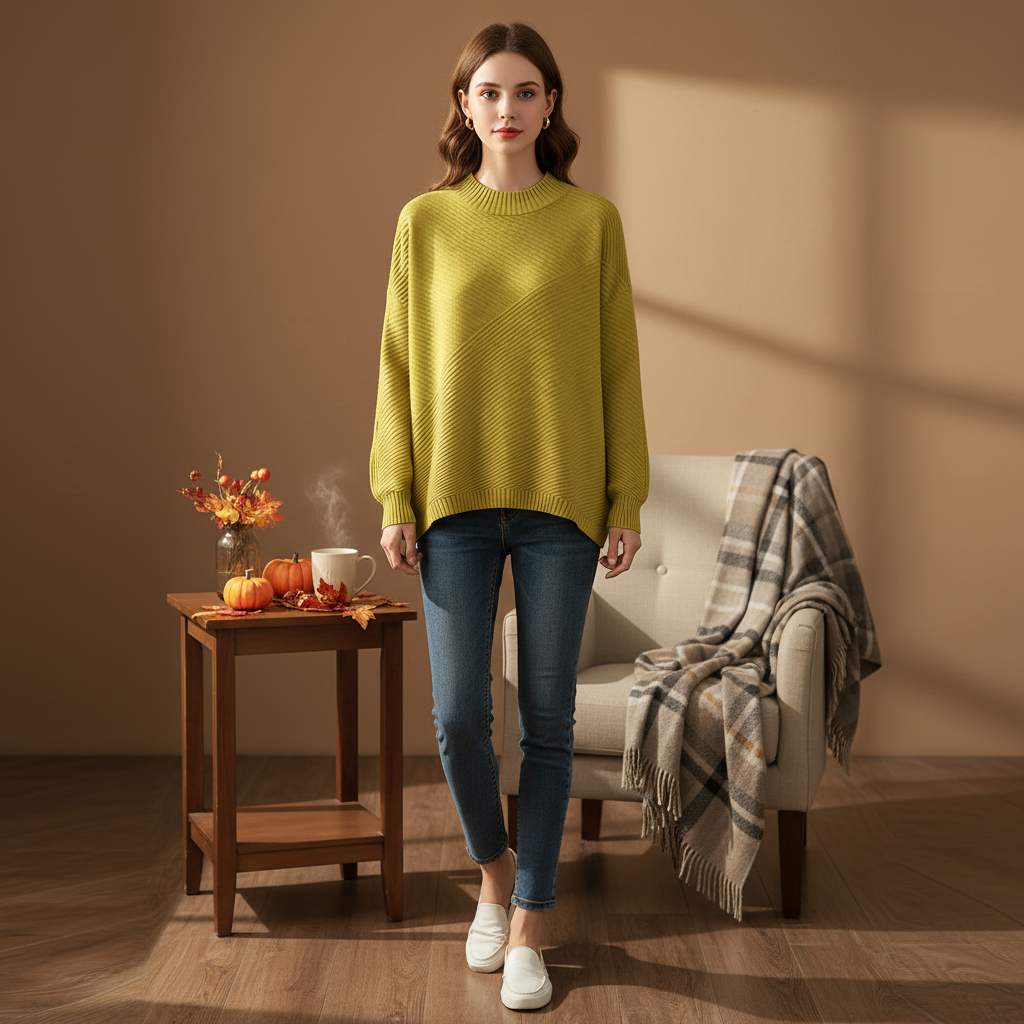 Women’s Rib Knit Jumper | Oversized