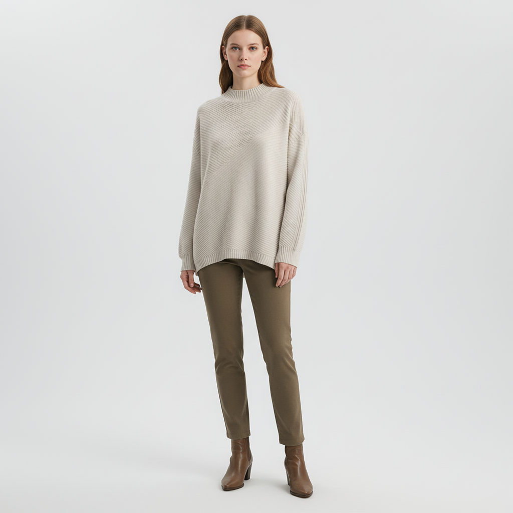 Women’s Rib Knit Jumper | Oversized