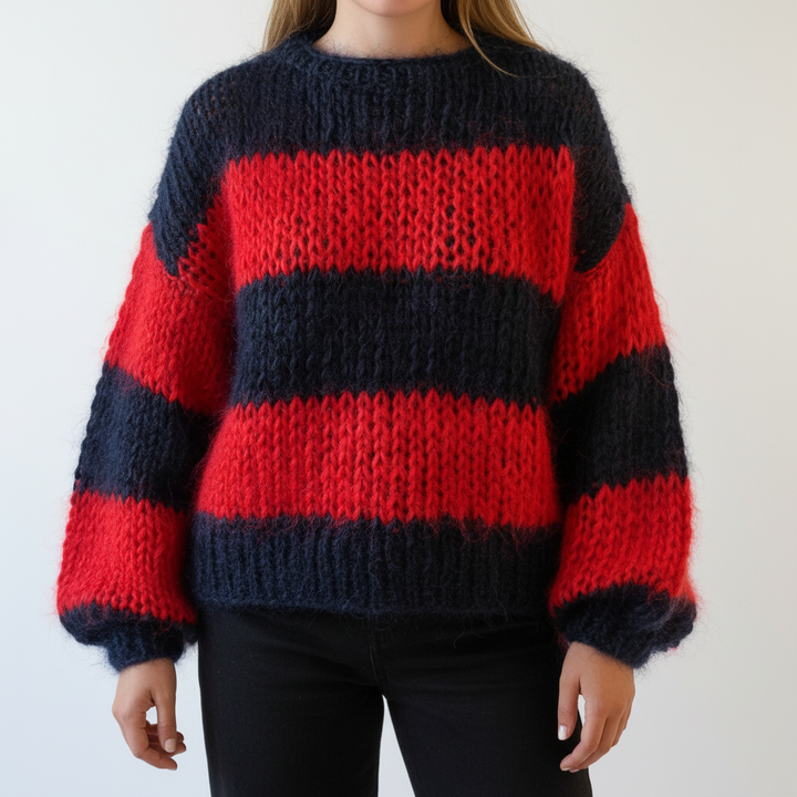 Women’s Chunky Knit Jumper | Wide Stripes