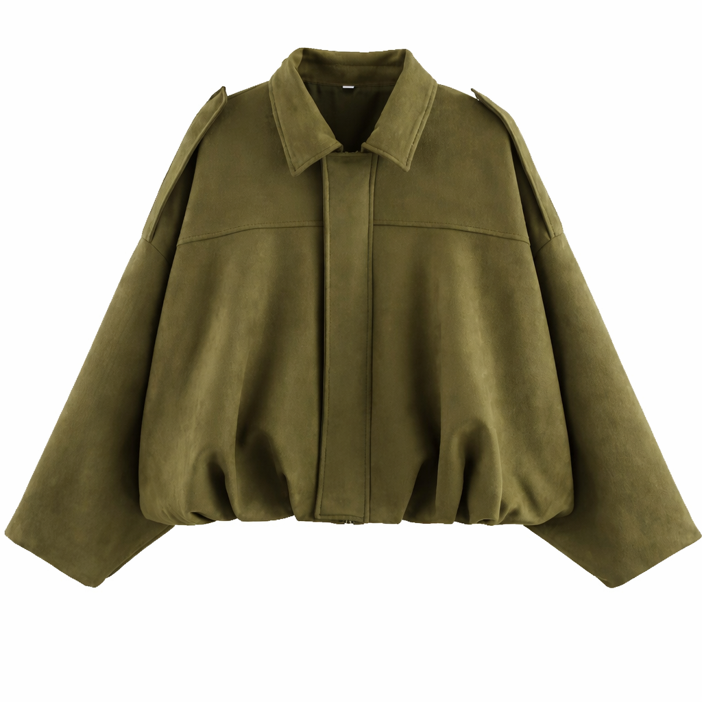 Women’s Drop Shoulder Blouson Jacket | Long Sleeve
