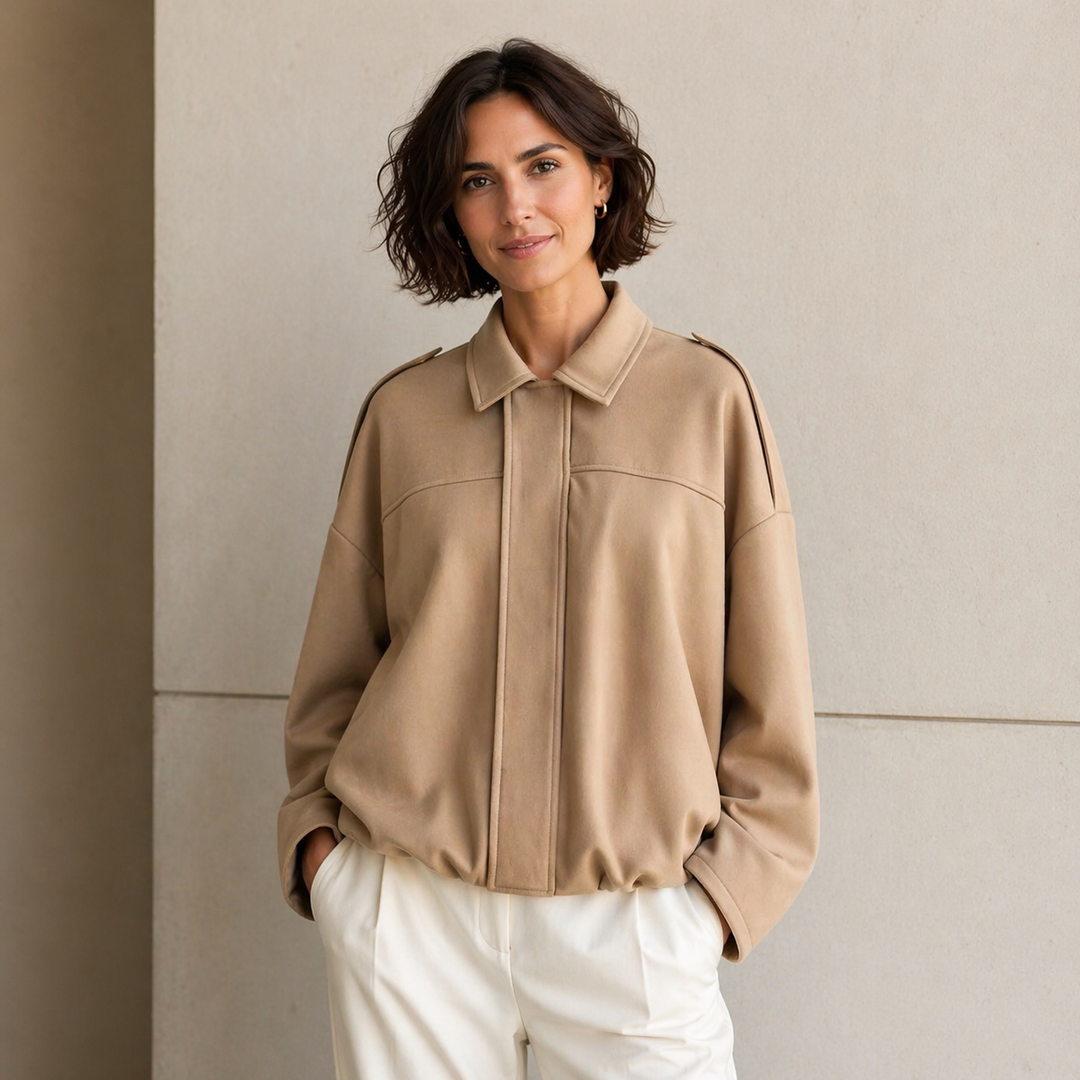 Women’s Drop Shoulder Blouson Jacket | Long Sleeve