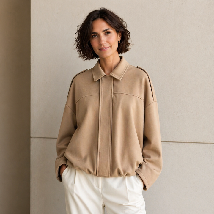 Women’s Drop Shoulder Blouson Jacket | Long Sleeve