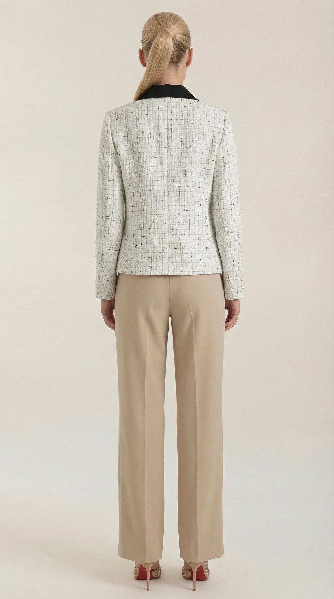 Women's Button Down Jacket | Contrast Collar