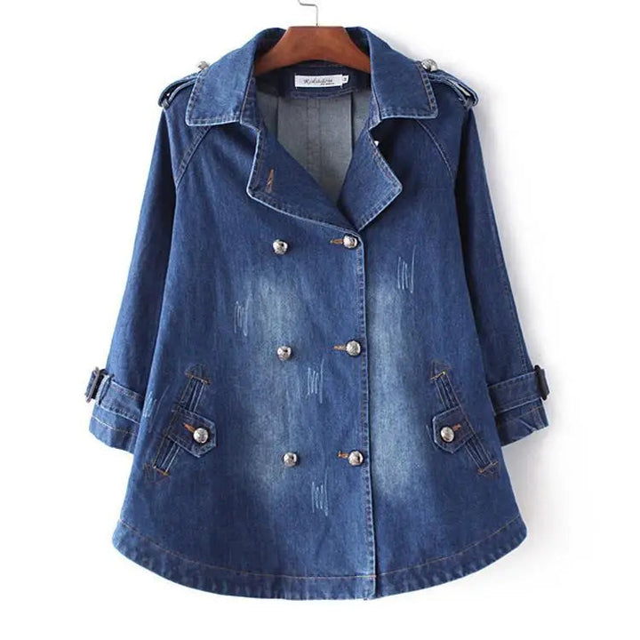 Women's Double Breasted Jacket | Side Pockets