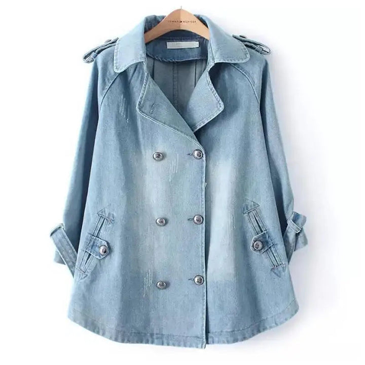 Women's Double Breasted Jacket | Side Pockets