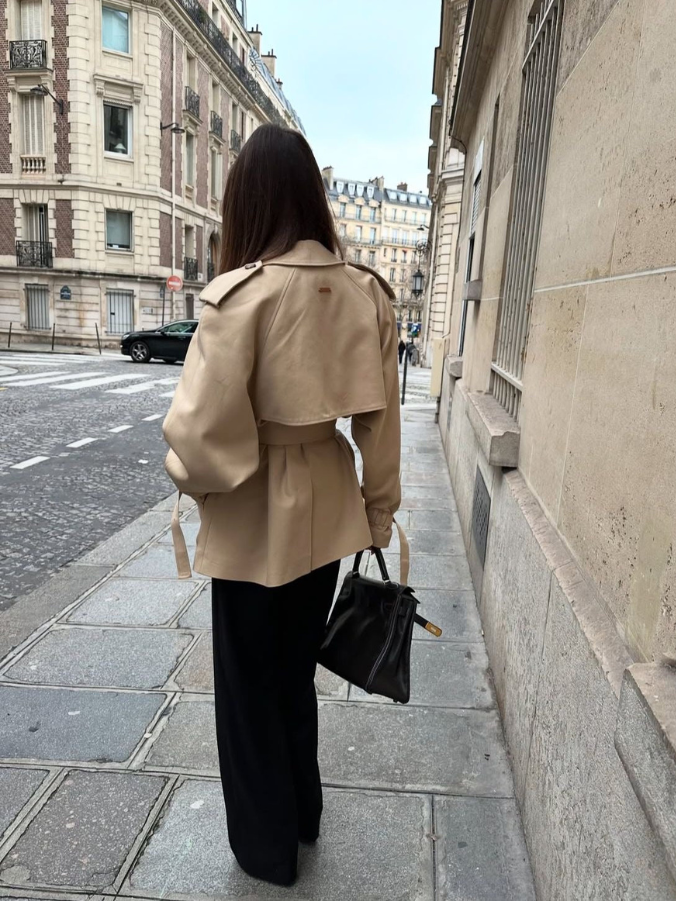 Women's Belted Trench Jacket | Double Breasted