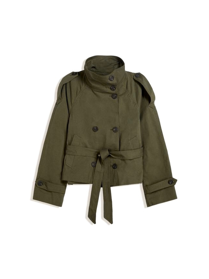 Women's Belted Trench Jacket | Double Breasted
