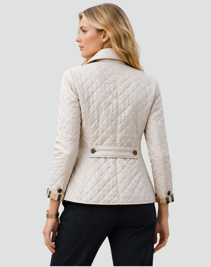 Women's Quilted Collared Jacket | Stylish