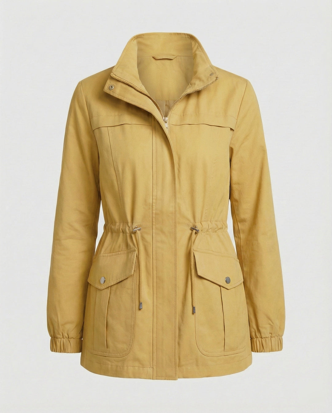 Women's Zipper Jacket | Adjustable Waist