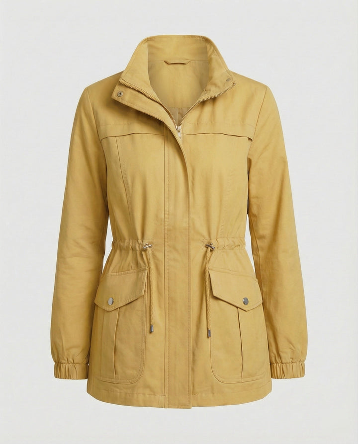 Women's Zipper Jacket | Adjustable Waist