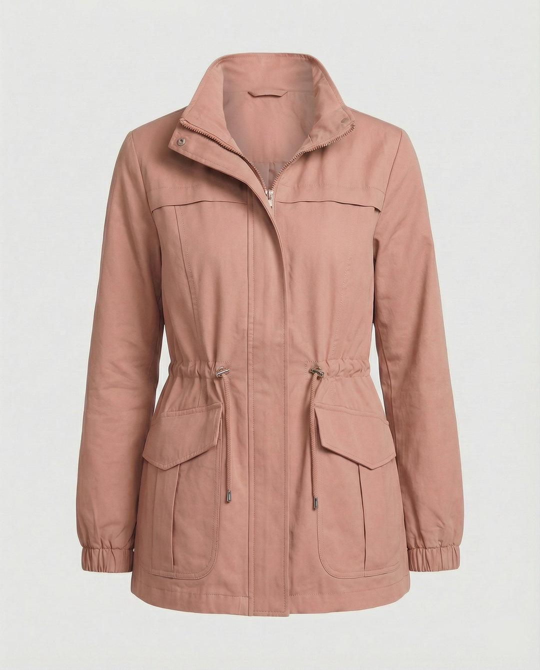 Women's Zipper Jacket | Adjustable Waist