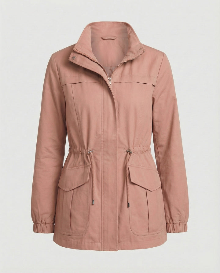 Women's Zipper Jacket | Adjustable Waist