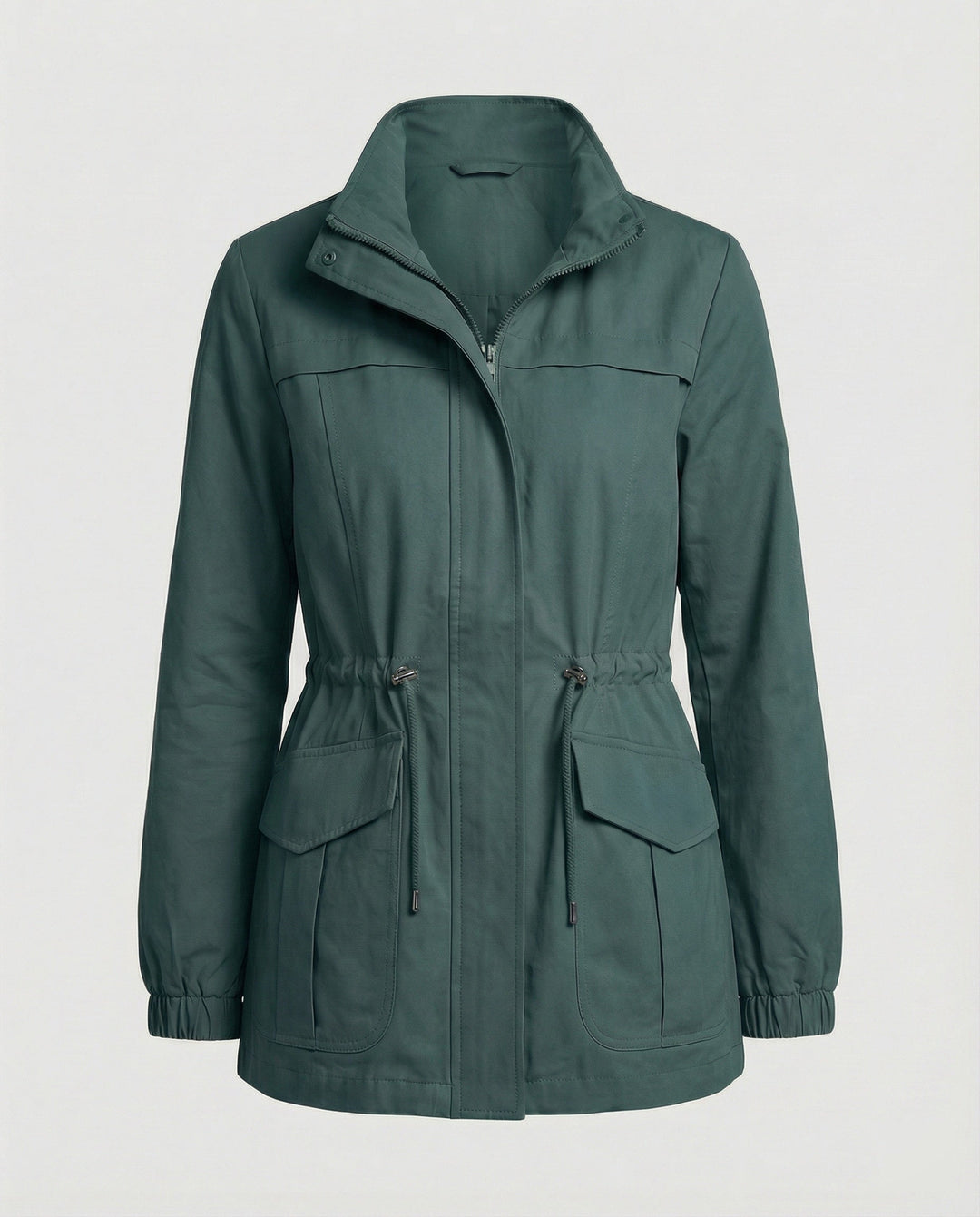 Women's Zipper Jacket | Adjustable Waist