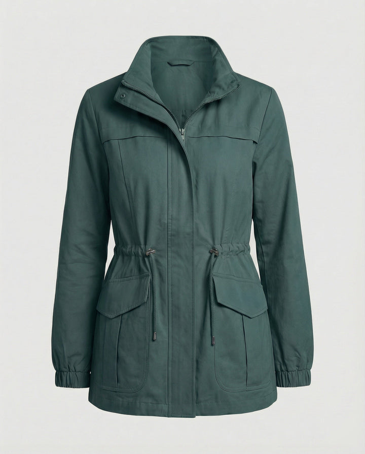 Women's Zipper Jacket | Adjustable Waist