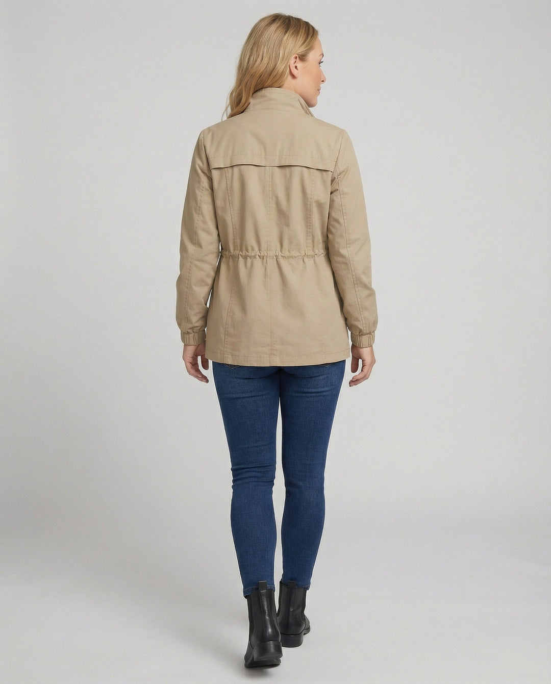 Women's Zipper Jacket | Adjustable Waist