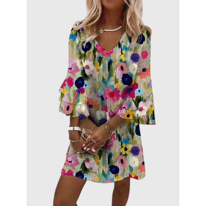 Women's Elegant Summer Floral Dress | Mini
