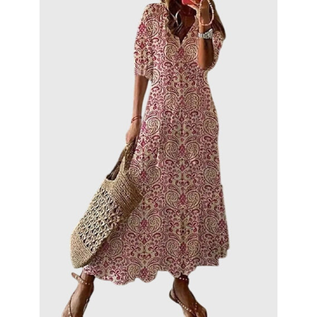 Women's Elegant Bohemian Summer Dress | Maxi