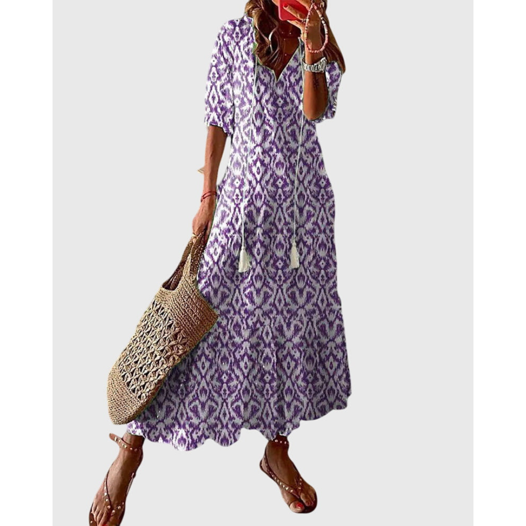 Women's Elegant Bohemian Summer Dress | Maxi