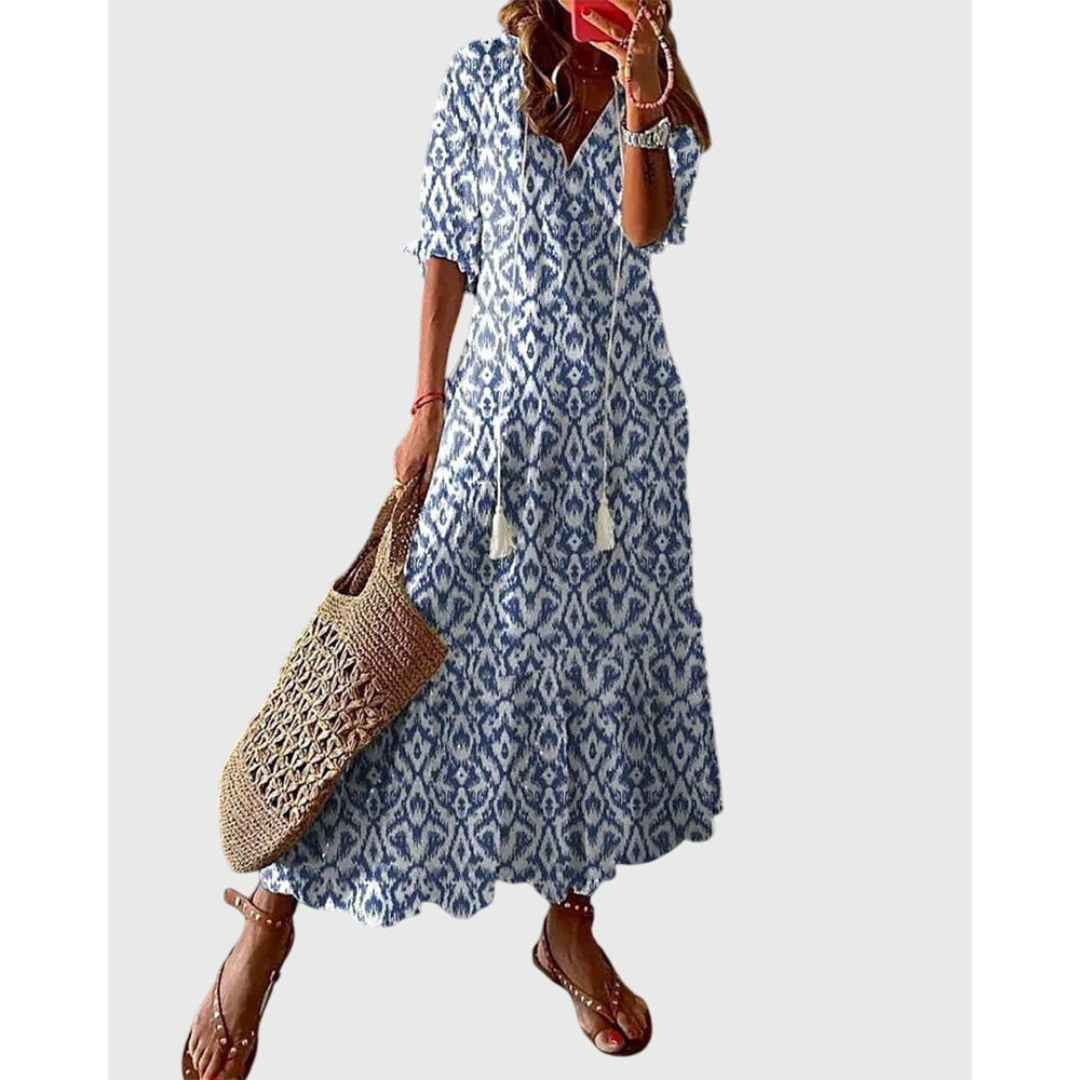 Women's Elegant Bohemian Summer Dress | Maxi