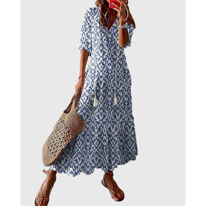 Women's Elegant Bohemian Summer Dress | Maxi