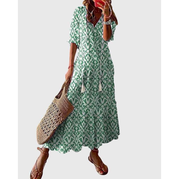 Women's Elegant Bohemian Summer Dress | Maxi