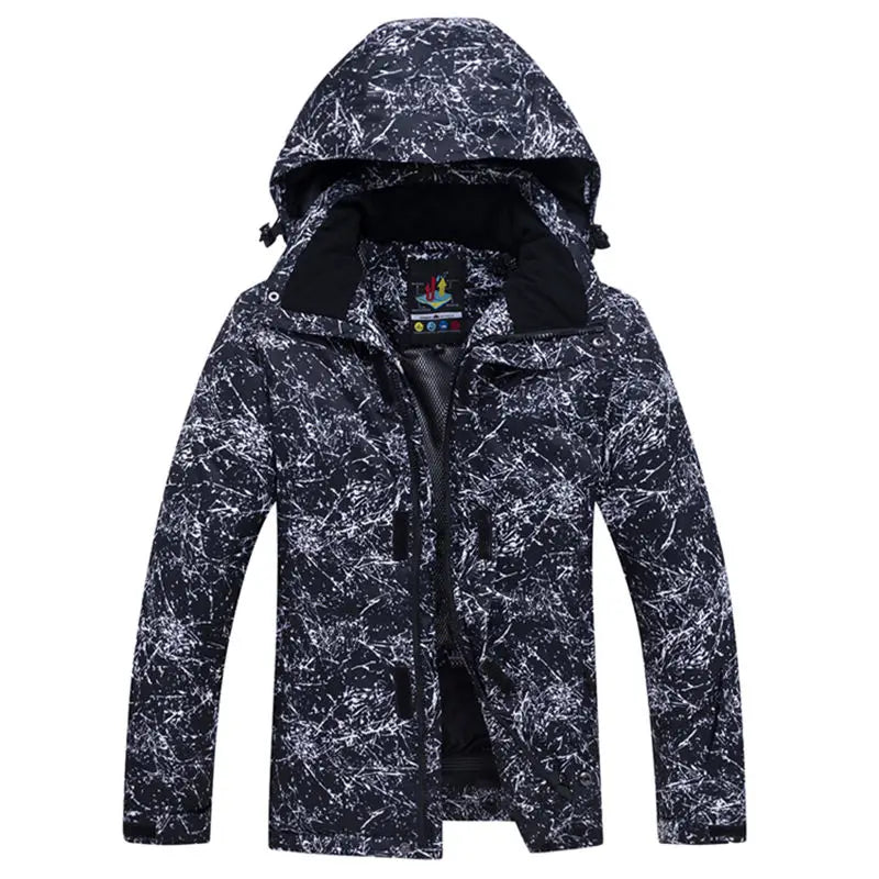 Men's Hooded Ski Jacket And Snow Pants Set | Winter