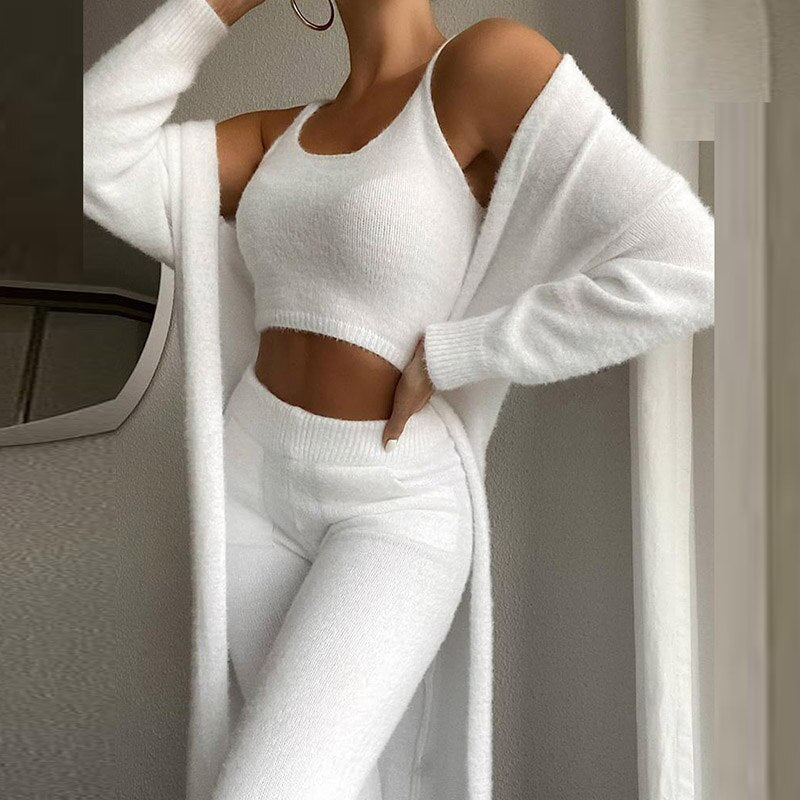 Women’s Three-Piece Loungewear Set | Warm