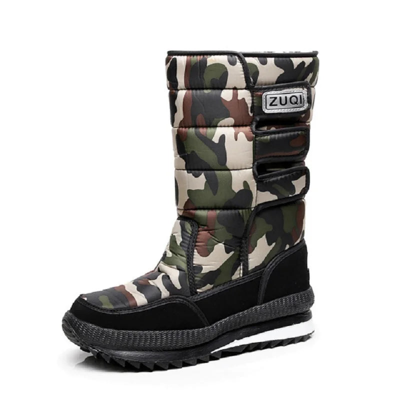 Women’s Mid Calf Snow Boots with Side Zip | Puffer