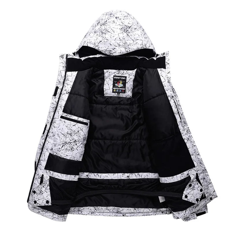 Men's Hooded Ski Jacket And Snow Pants Set | Winter