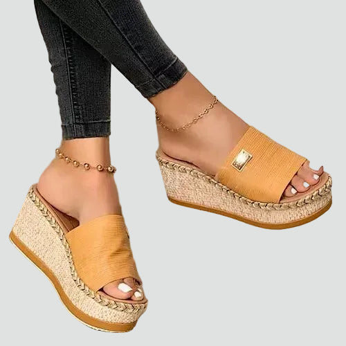 Women's Boho Wedge Sandals | Slip-On