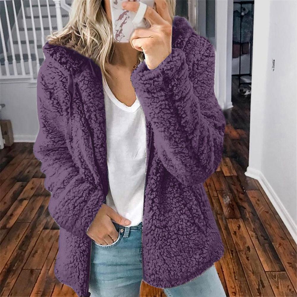 Women's Long Sleeve Zip Up Hoodie | Winter