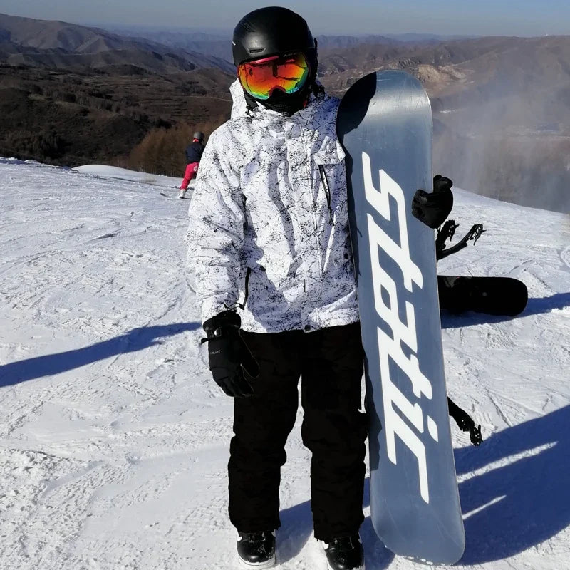 Men's Hooded Ski Jacket And Snow Pants Set | Winter
