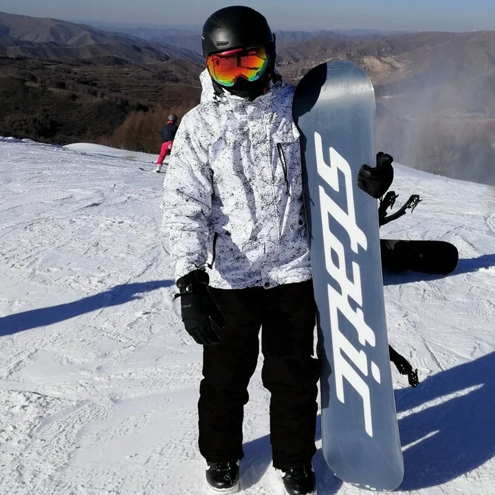 Men's Hooded Ski Jacket And Snow Pants Set | Winter