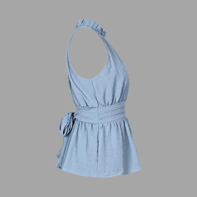Women's Textured Halter Top | Sleeveless