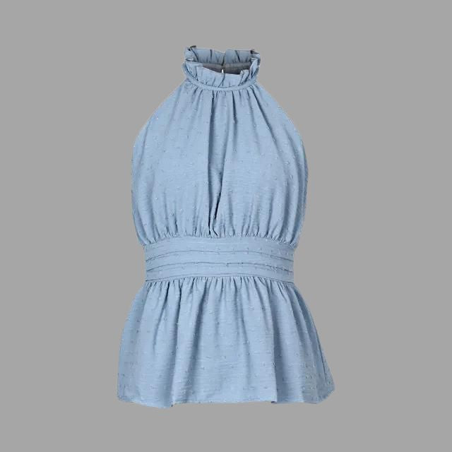 Women's Textured Halter Top | Sleeveless