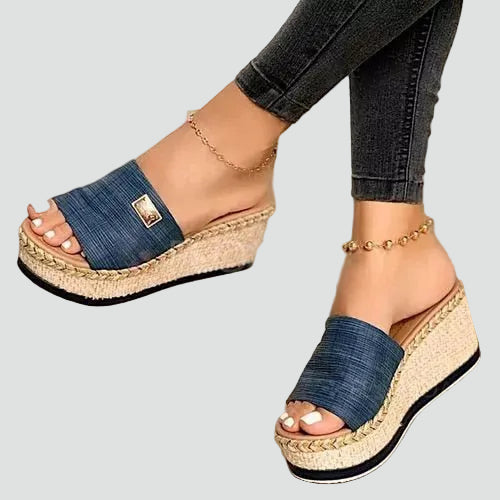 Women's Boho Wedge Sandals | Slip-On