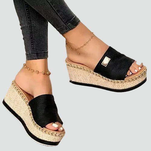 Women's Boho Wedge Sandals | Slip-On