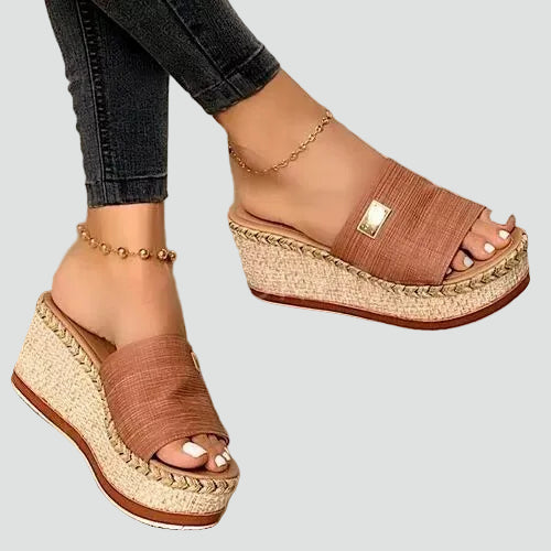 Women's Boho Wedge Sandals | Slip-On
