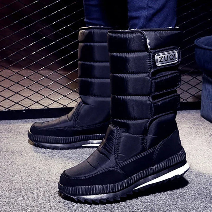 Women’s Mid Calf Snow Boots with Side Zip | Puffer