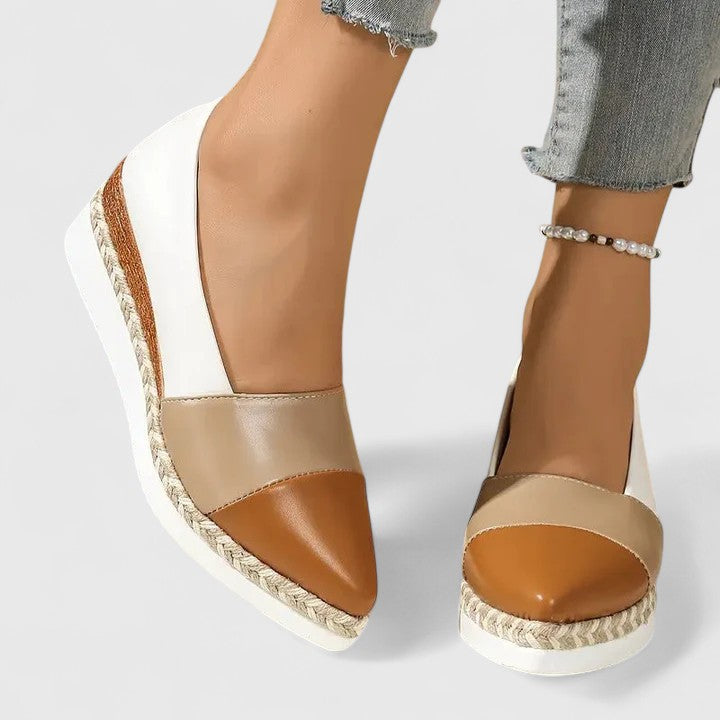 Women's Summer Point Toe Wedge Shoes | Slip On