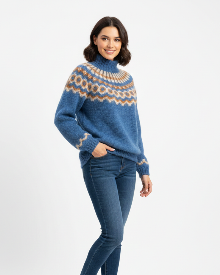 Women's Fair Isle Turtleneck Jumper | Knit