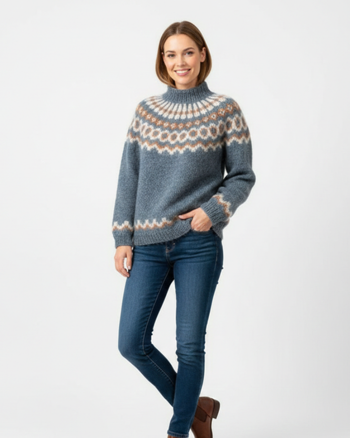 Women's Fair Isle Turtleneck Jumper | Knit