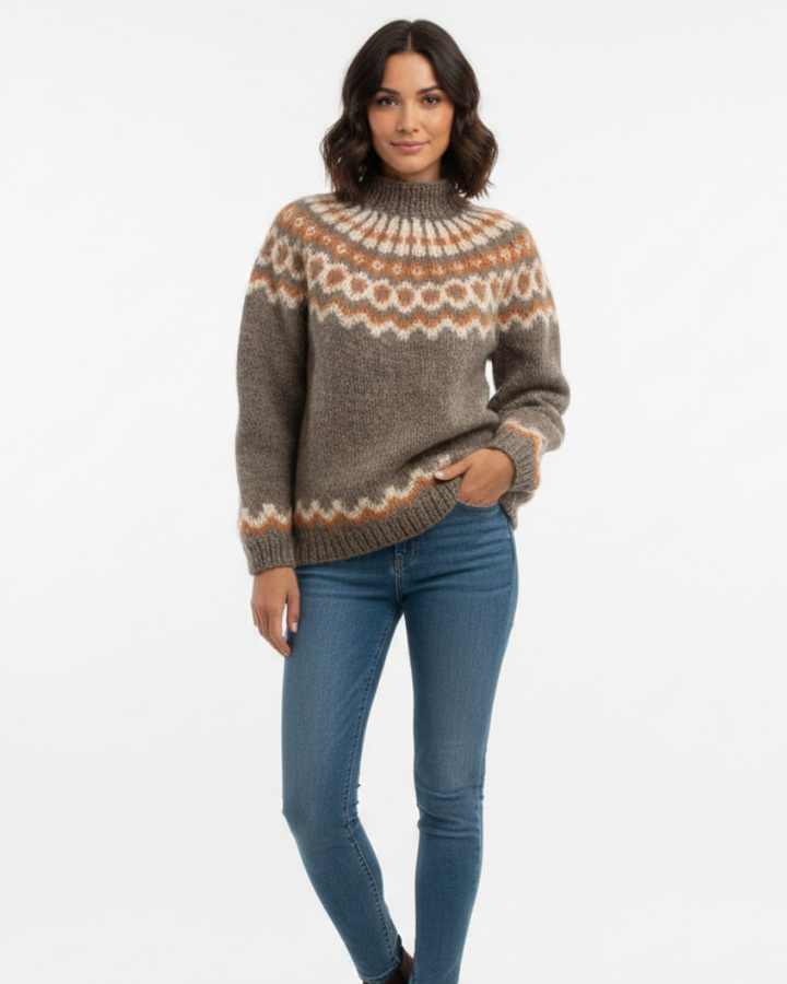 Women's Fair Isle Turtleneck Jumper | Knit
