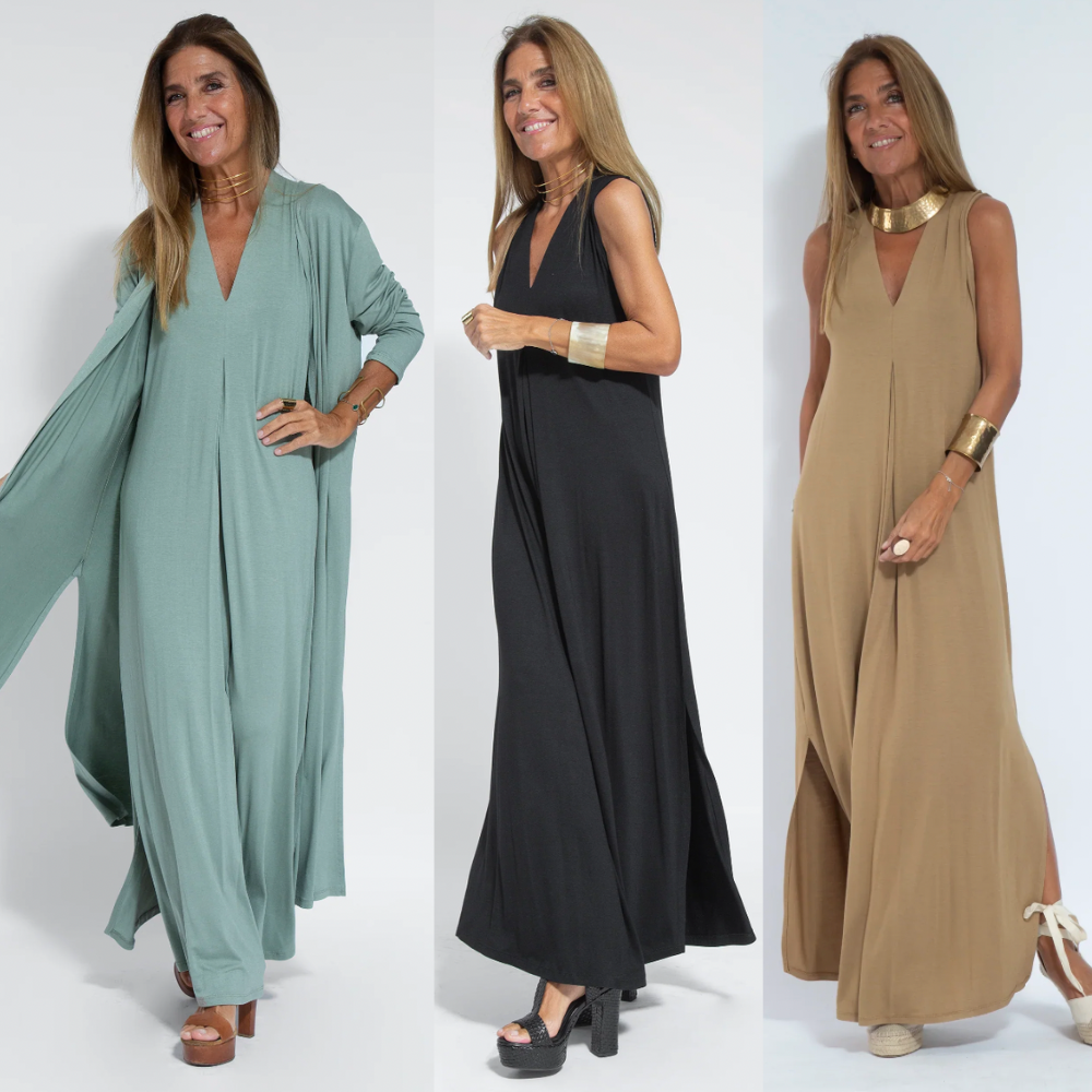 Women's Maxi Dress and Cardigan Set | Two Piece