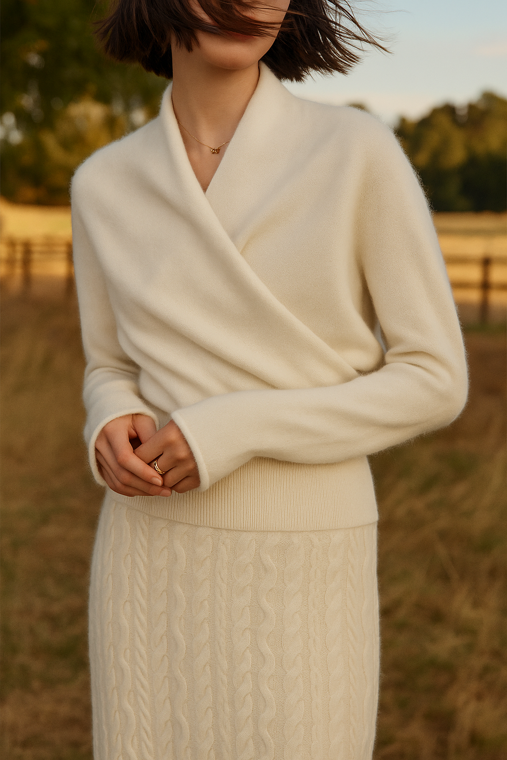 Women's Front Wrap Cardigan | Slim Fit